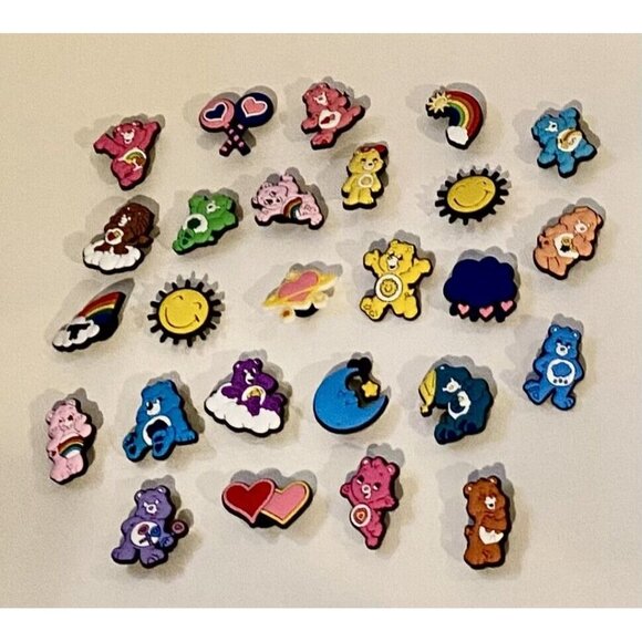 26 PCS CARE BEARS Inspired SHOE CHARMS Decorations for CLOGS SANDALS NEW - Picture 5 of 5